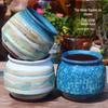 Large Coarse Ceramic Zisha Pot for Succulents and Greenery