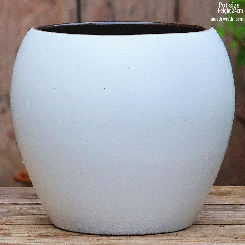 Large Wintergreen Bougainvillea Ceramic Flower Pot - Breathable, Tall Succulent & Tree Ceramic Jar