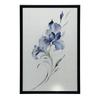 Subtelność Niebieskiego Irysa Subtelność Niebieskiego Irysa, 40X50 Cm, Rama Aluminiowa Czarna, Papier Matowy 230 Gsm