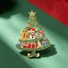 Alloy Material Christmas Theme Brooch Enamel Finish Animal Brooch Jewelry  For Cat Lovers