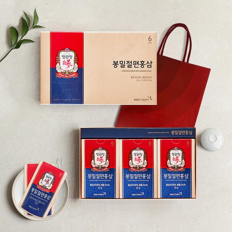 CheongKwanJang whole wheat sliced red ginseng 6 packets packaged shopping bag provided