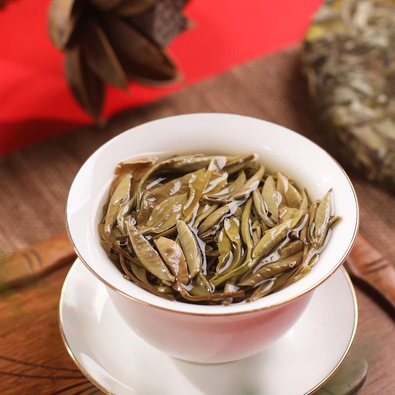 300 г белого чая Fuding Peony King Old White Tea Cake Высокогорный выдержанный дикий чай