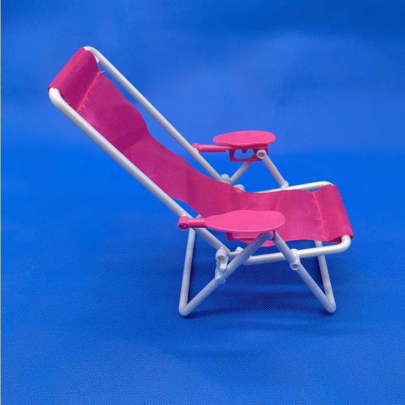 2 шт., мини складные шезлонги для детей, кукла, домашняя мебель, модель аксессуаров, миниатюрный складной шезлонг, игровой набор