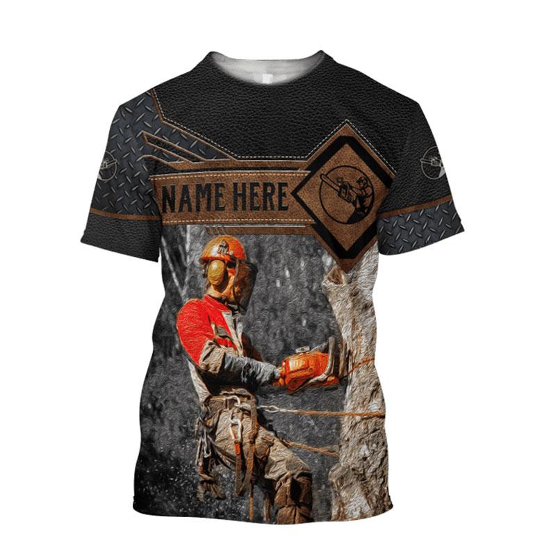 Летняя мужская быстросохнущая футболка Lumberjack с 3D-принтом, свободная, модная, большого размера, с коротким рукавом, качественная рубашка