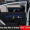 Для Kia Rio 4 X-line 2018 Нержавеющая сталь Автомобильные внутренние накладки на панель двери X-line 2018 Декоративные молдинги Полоски отделки Внутренние аксессуары