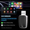НОВЫЙ 2 в 1 беспроводной Carplay AI Box Android Auto Plug And Play 2025 5G WIFI для iPhone Android Phone Проводной Carplay для беспроводного подключения