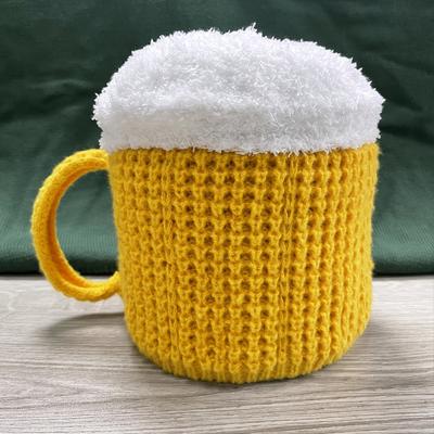 3D Шапки в виде пивных кружек Подарки на год Согревающие уши Теплые шапки-бини Унисекс Универсальная шапка-пуловер Для любителей пива