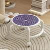 Round Swivel Stool Low Bathroom Chair Folding Design Step Stool  Indoor Use