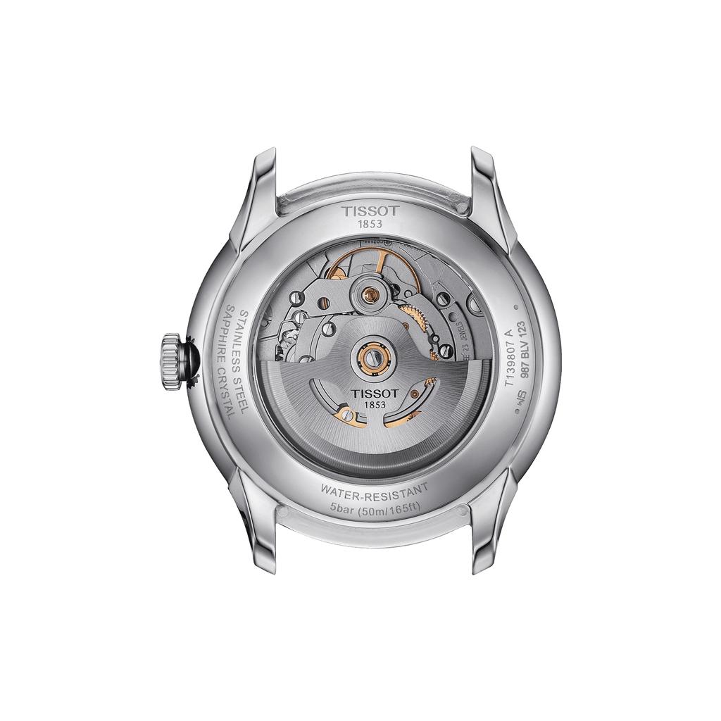 Tissot Мужские модные часы с кожаным ремешком и синим циферблатом T139.807.16.041.00
