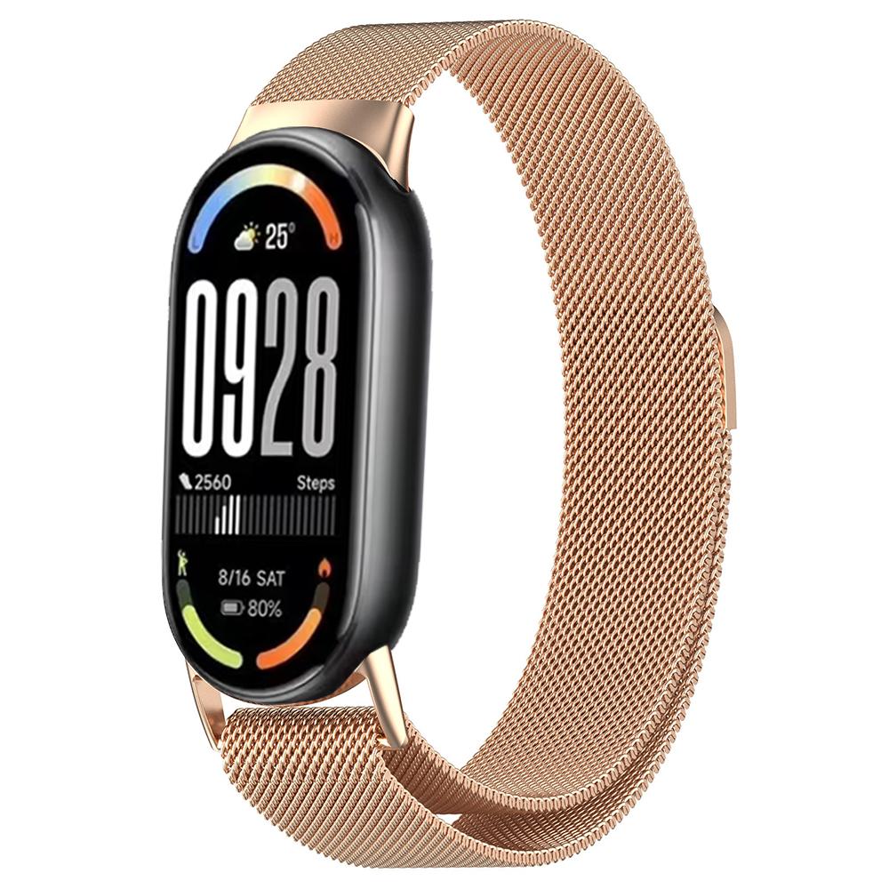 Миланская петля для браслета Xiaomi Mi Band 10 NFC Магнитный дышащий ремешок Correa для Xiaomi Miband 8 9 10 Аксессуары