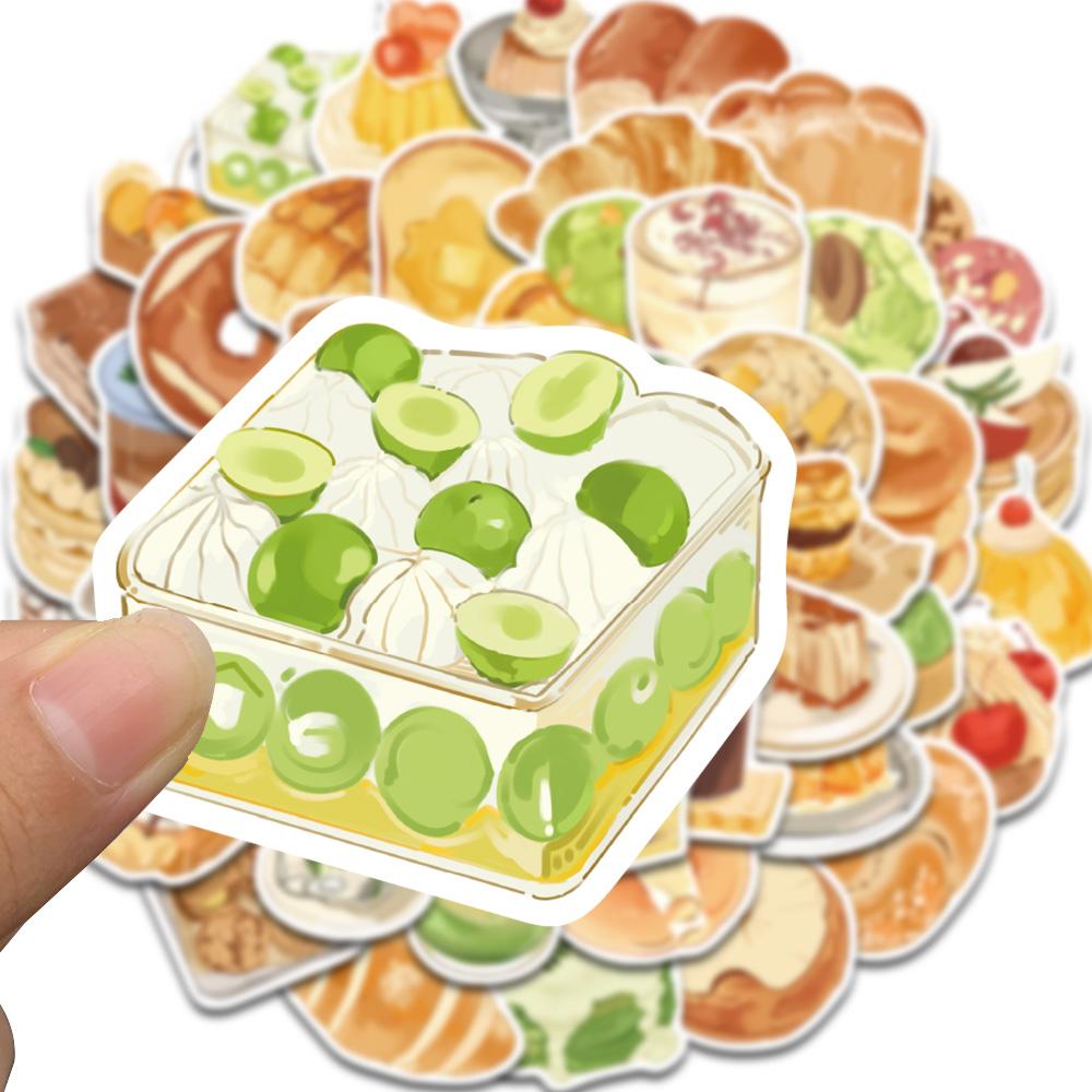 50PCS Afternoon Tea Stickers Nostalgia Graffiti Waterproof Laptop Luggage Cafe Scrapbooking Cartoon Phone Decorative Sticker