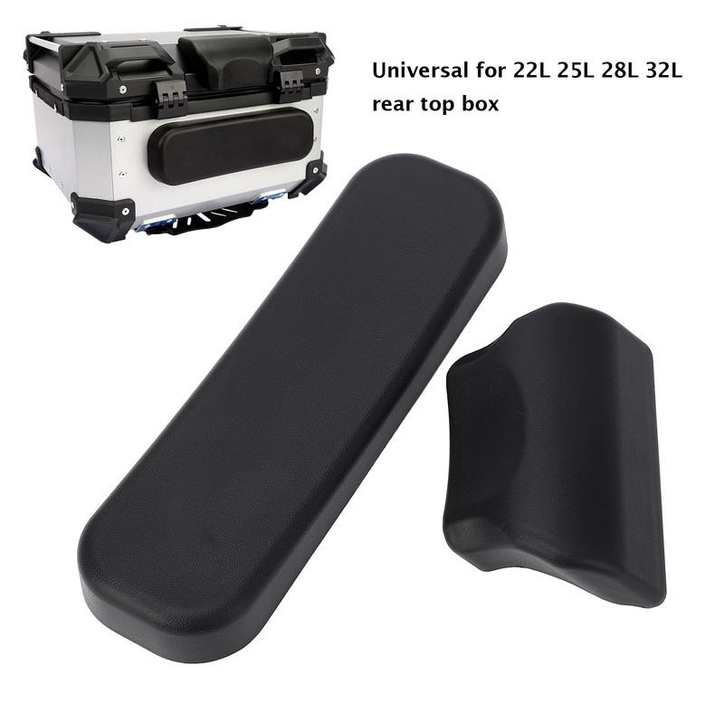 Motorcycle Top Box Backrest Relieve Fatigue Tail Box Passenger Back Pad Wear Resistant Comfortable for 22L 25L 28L 32L Top Box