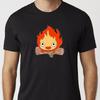 Футболка Calcifer Черная Или Белая Футболка Аниме Унисекс Uneek Футболка