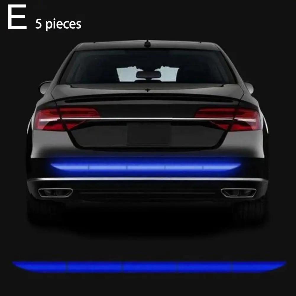 Наклейка на автомобиль Светоотражающая предупреждающая лента безопасности Анти-столкновения Автомобильные наклейки Светоотражающие предупреждающие светоотражающие аксессуары для багажника H2J4