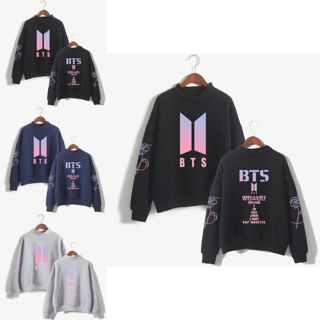 Bts Kpop Свитер In Bloom Унисекс Худи Jung Kook Bangtan Boys Стильный Удобный Смесь хлопка