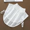 Hollow Lace Chiffon Fake Collar Blouse Sweater Detachable Shirt Collar False Collar Lapel Women Top Collars Decor