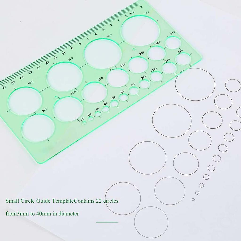 (Никита) Шаблоны кругов. Измерительная линейка геометрии. Пластиковый геометрический рисунок. Живопись.