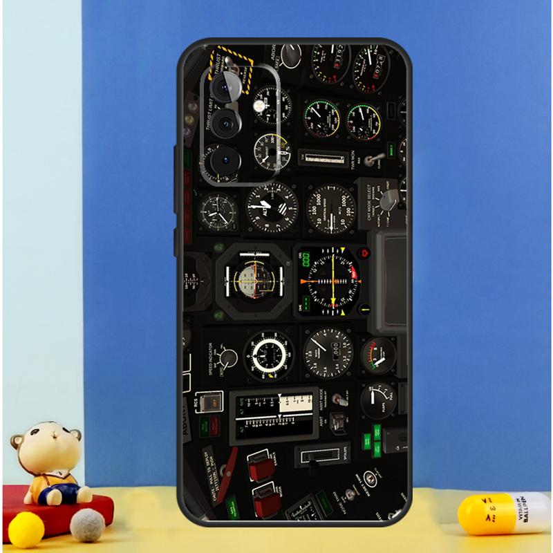 AIRCRAFT COCKPIT DASHBOARD Case For Samsung Galaxy A06 A56 A16 A36 A55 A35 A33 A53 A13 A23 A17 A54 A34 A14 A52 A32 A15