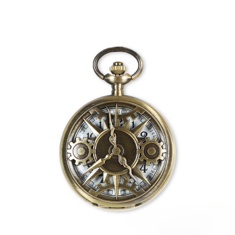 Ретро Флип Кварцевые Карманные Часы Классические Римские Цифры Арабские Цифры Мужские и Женские Часы-Подвеска Материал Цинковый Сплав