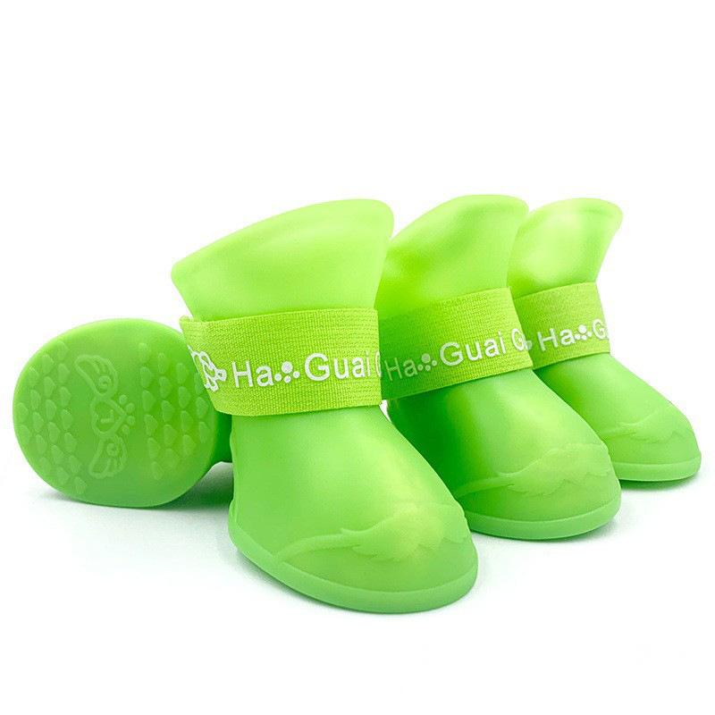 Pet Rain Boots Waterproof Non-Slip Dog Shoes Soft Sole Foot Cover Teddy Walking Shoes Silicone Cat Shoes Supplier ODM Custom