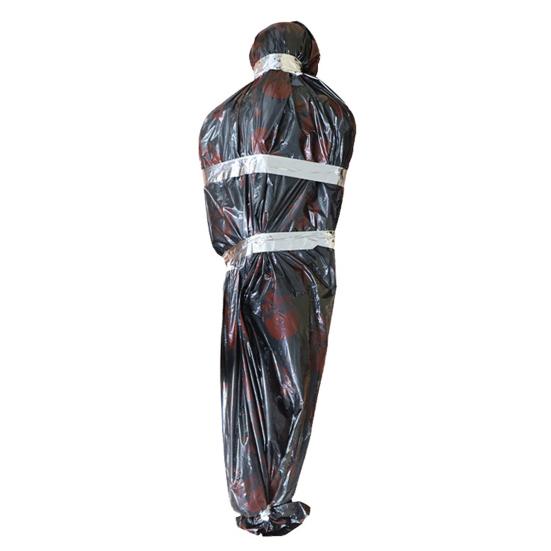 60-дюймовый подвесной труп, реквизит мертвой жертвы, страшный поддельный труп в мешке, надувной подвесной мертвец для Хэллоуина, декор дома с привидениями для помещений и улицы