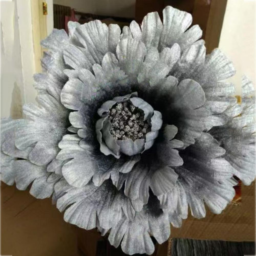 Silk PE Artificial Peony Giant Wedding Flower New Fake Flowers  Window Display