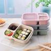 Portable Lunch Box Wheat Straw Bento Box with Compartment Picnic Bento Box Fruit Container Microwave Oven Dinnerware for Student