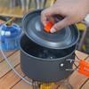 Outdoor Foldable Portable Cookware Set Aluminum Pot Kettle and Fly Pan with Folding Handle for Camping