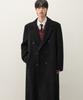 Draw Fit Premier Wool Maxi Double Chester Coat [Black]