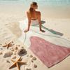 1Pc Abstract Colorful Shapes Beach Towel, Quick Dry, Multi-Use for Beach Pool Gym Yoga Home Travel, Christmas, Halloween, Xmas Gift M92839