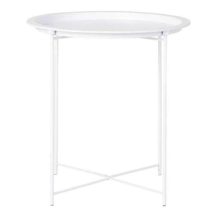 444244 House Nordic Anne Side Table 47 Cm Round White