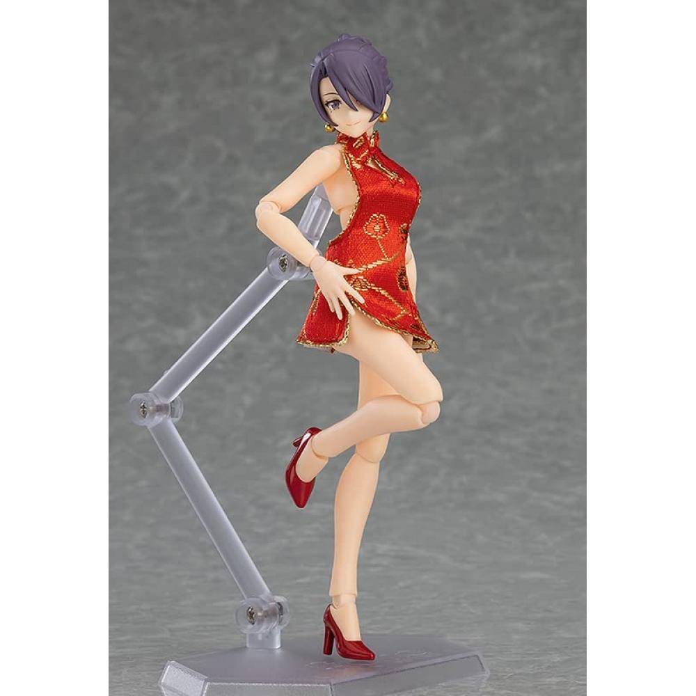 Figma Styles Женское тело [Мика] с мини-юбкой Китайское платье Координация Немасштабная пластиковая окрашенная подвижная фигурка