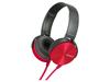 Sony Наушники MDR-XB450: Закрытые, Складные, Красные, MDR-XB450 R