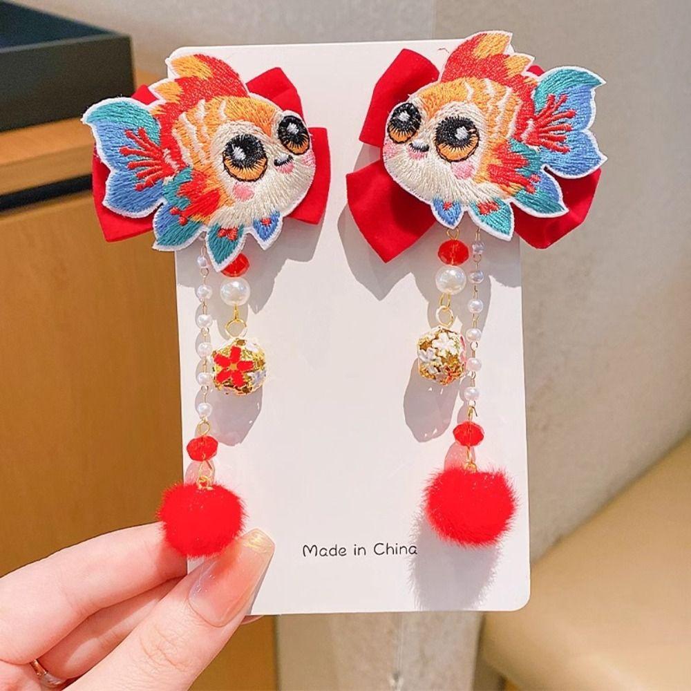 Hanfu Headwear Children's New Year Hairpin Tang Suit Ancient Style Hair Clips Kids