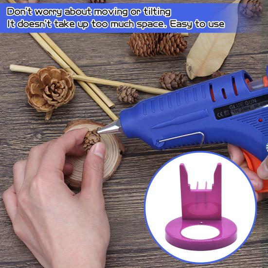 Подставка для хранения термоклея с нескользящей основой, высокая устойчивость, портативный органайзер для термоклея