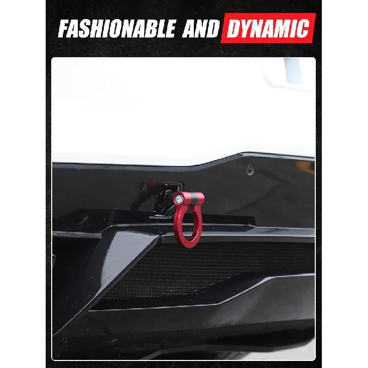 For Chevy Corvette C7 Z06 2014-2019 Car Style Racing Tow Trailer Hooks Front Rear Towing Bars Billet Aluminum Red Black Blue