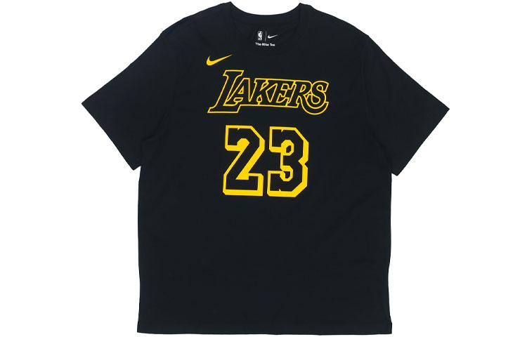 Nike T Shirts Men's Black Crew Neck Moderate Straight Fit AA2591-022