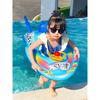 Children Inflatable Swim Ring Eco-friendly Pvc Sponge Bottom Motorboat Steering Wheel Kids Armpit Seat Ring Cartoon Design