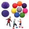 16cm Yoga Ball PVC Inflatable Massage Point Half Fit Ball Balance Trainer Stabilizer GYM Pilates Fitness Pineapple Massage Ball