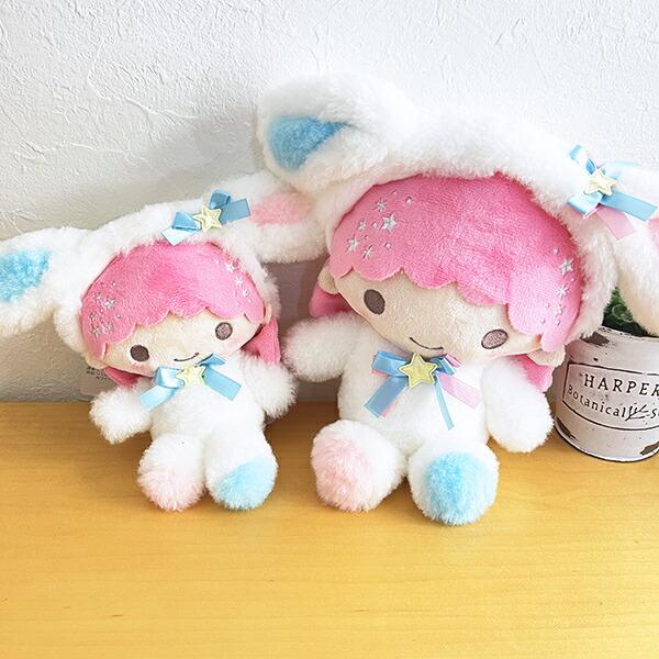 Sanrio Плюшевая игрушка Little Twin Stars Кики и Лала Белый Кролик S