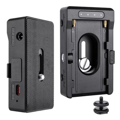 Переходная пластина для аккумулятора Отверстие с резьбой 1/4 дюйма Адаптер «холодный башмак» Пластина-зарядное устройство для аккумуляторов NP F550 для NP F750