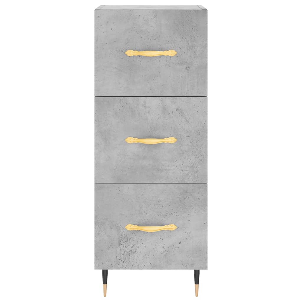 Sideboard Concrete Grey 34.5 x 34 x 90 cm Engineered Wood