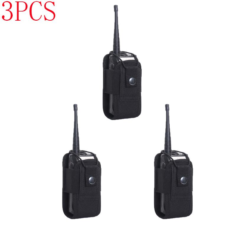 Tactical Walkie Talkie Carry Bag Universal Radio Pouch Holder Pocket for Duty Belt Portable Outdoor Camping Sports Waist DJJPJ01