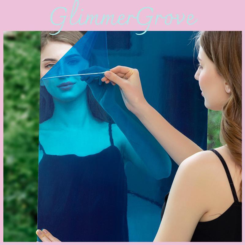 Самоклеящиеся зеркальные наклейки на стену Мягкое зеркало Декоративная светоотражающая пленка для декора дома