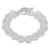 Personalized Silver Hollow Bracelet: European & American Fashion Jewelry