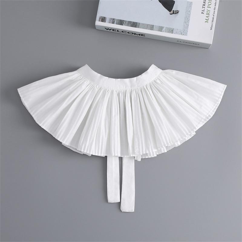 Lapel Fake Collar Shawls Vintage Detachable Shirt Collar for Women Blouse Sweater False Collar Shoulder Wraps Neckwear Ties