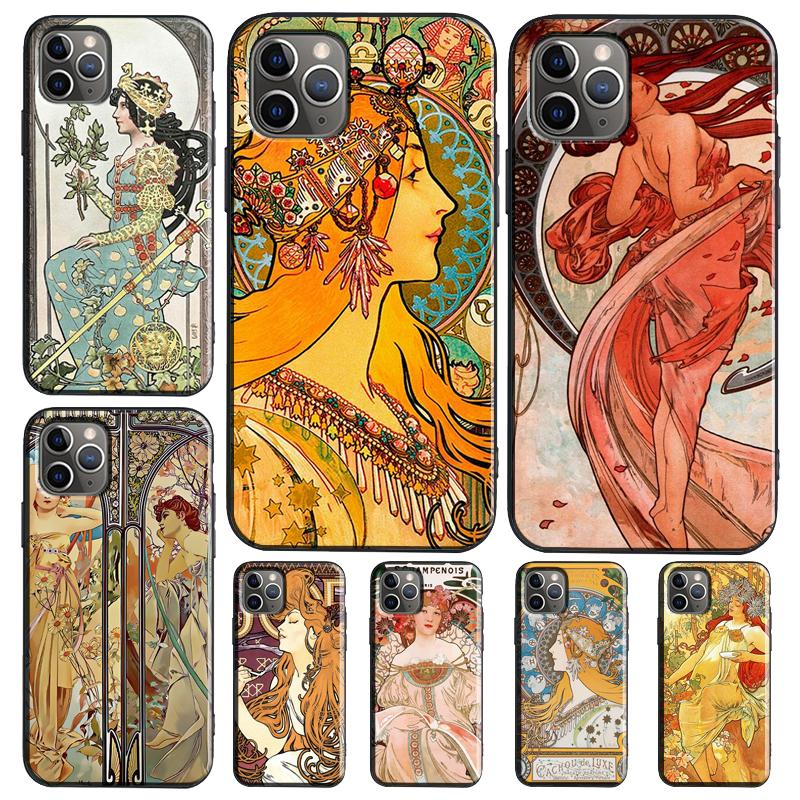 Арт-Фонда Альфонса Мухи Для Samsung Galaxy S26 Ultra S24 S22 S23 S25 Plus S20 S21 FE S9 S10 S25 FE Чехол для Телефона
