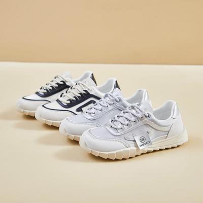 Весна и лето Новые повседневные женские туфли Ins Tide на толстой подошве, увеличивающие рост, маленькие белые туфли, легкие дышащие модные спортивные туфли для женщин