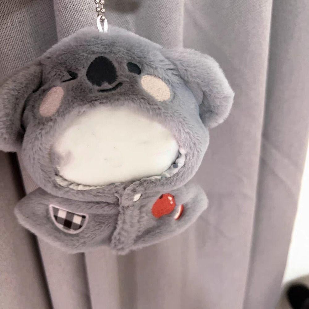 Cartoon Dog Koala Doll Clothes 10CM Doll Plush Hooded Shawl Cotton Stuffed Dolls