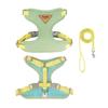 Soft Dog Harness and Leash Set Mesh Dog Harness with Traction Leash Dog Chest Straps  Walking